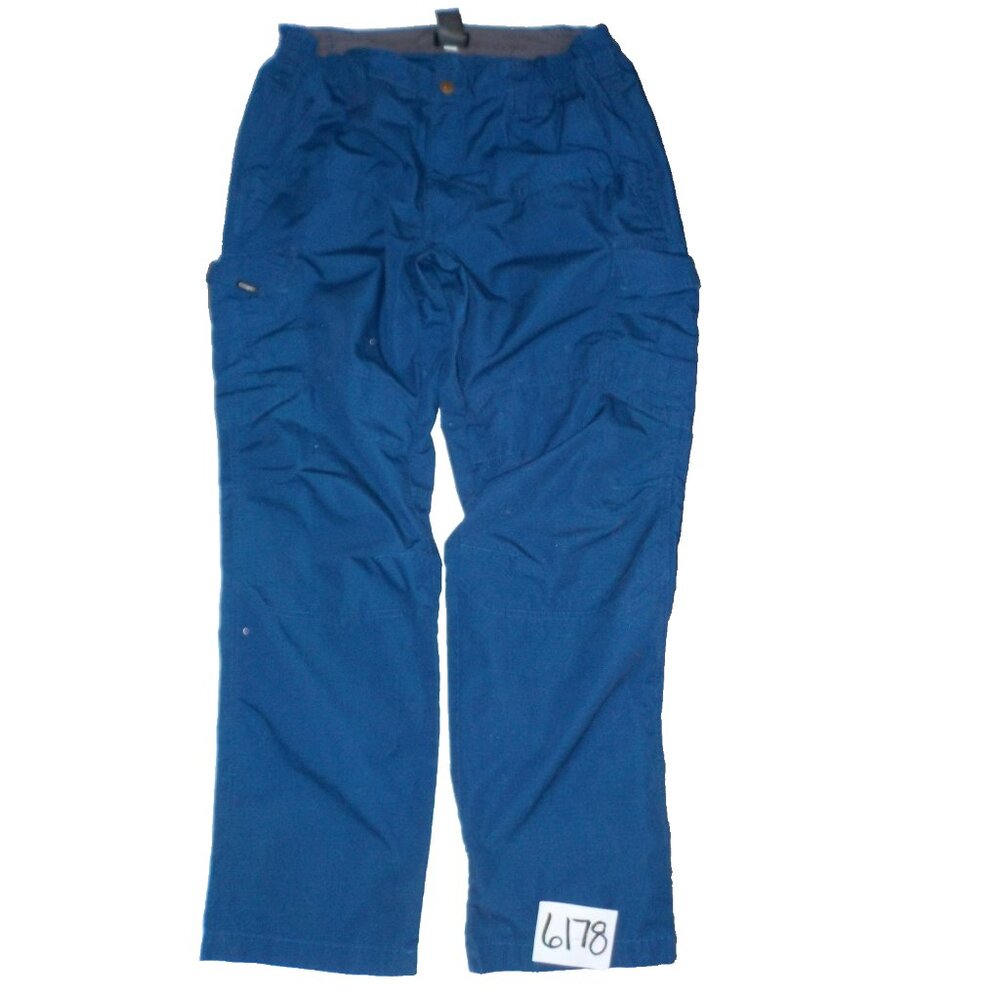 CQR Tactical Cargo Pants Men’s 36 x 32 Rip Stop Fabric 9 Pkt Gusseted Pants Blue